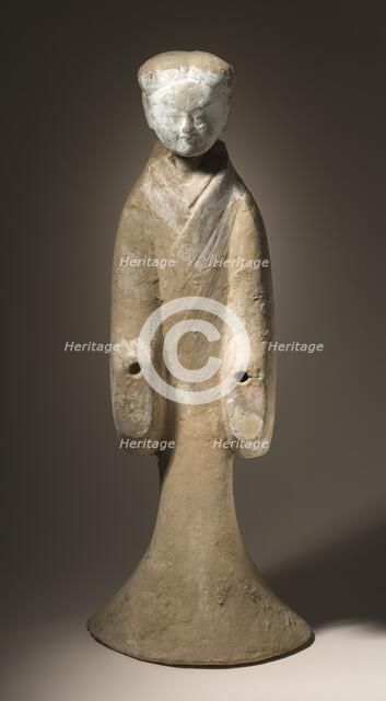 Funerary Sculpture of a Standing Woman, 206 B.C.-25 A.D.. Creator: Unknown.