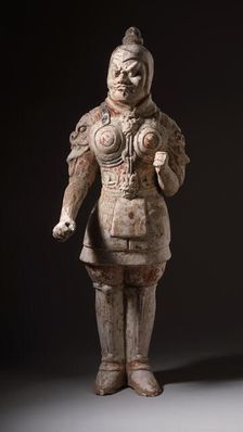 Funerary Sculpture of a Pair of Soldiers, between c.618 and c.700. Creator: Unknown