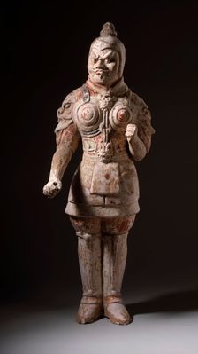 Funerary Sculpture of a Pair of Soldiers, between c.618 and c.700. Creator: Unknown