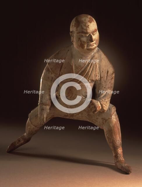 Funerary Sculpture of a Wrestler, between c.700 and c.800. Creator: Unknown.