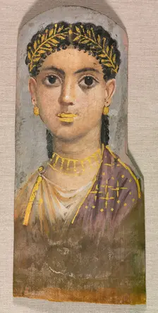 Funerary Portrait of a Young Girl, c. AD 25-37. Creator: Unknown