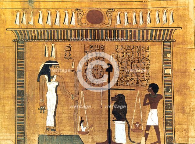 Funerary papyrus, Ancient Egyptian, 18th Dynasty, 1550-1293 BC. Artist: Unknown