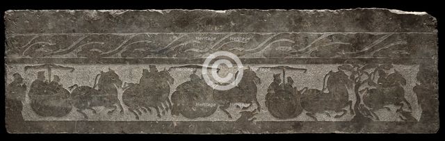 Funerary Relief with Chariot Procession, 2nd Century. Creator: Unknown.