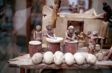 Funerary tomb model of a bakery, Ancient Egyptian