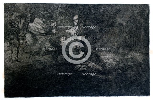 'Funereal Riddle', 1819-1823. Artist: Francisco Goya