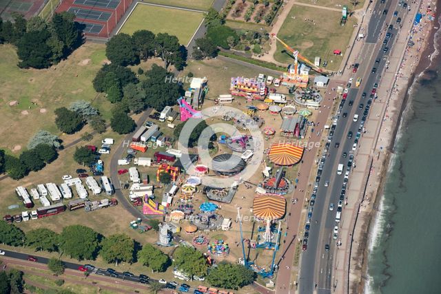 Funfair on Torre Abbey Meadows, Torquay, Devon, 2016. Creator: Damian Grady.