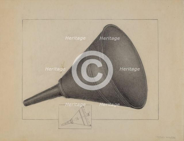 Funnel, c. 1936. Creator: Charles Garjian.