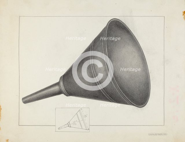 Funnel, c. 1936. Creator: Charles Garjian.