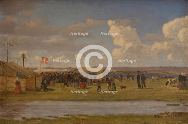 Fur market, 1860-1900. Creator: Hans Smidth.