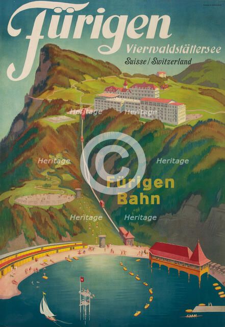 Fürigen. Vierwaldstättersee, 1943. Creator: Landolt, Otto (1889-1951).