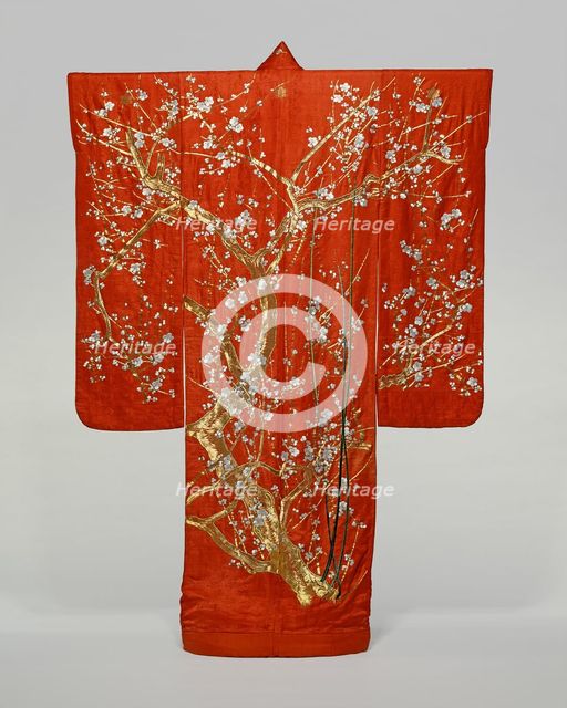 Furisode, Japan, late Edo period (1789-1868), 1801/1868. Creator: Unknown.