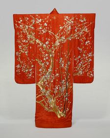 Furisode, Japan, late Edo period (1789-1868), 1801/1868. Creator: Unknown