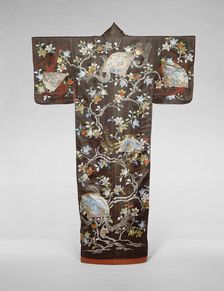 Furisode, Japan, late Edo period (1789-1868)/ Meiji period (1868-1912), 19th century. Creator: Unknown