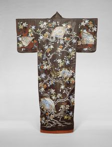 Furisode, Japan, late Edo period (1789-1868)/ Meiji period (1868-1912), 19th century. Creator: Unknown