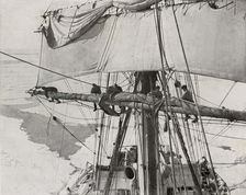 Furling Sail in the Pack c1910–1913, (1913). Artist: Herbert Ponting