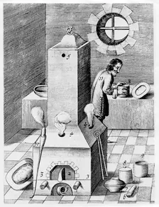 Furnace for processes where protracted heat required, such as cementation, 1580. Creator: Unknown