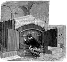 Furnace of the type to be installed in the Pere la Chaise crematorium, Paris, 1888
