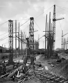 Furness Shipbuilding Yard, Billingham, Stockton-on-Tees, November 1918. Artist: H Bedford Lemere