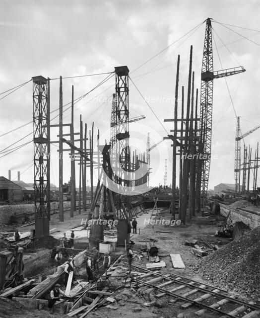 Furness Shipbuilding Yard, Billingham, Stockton-on-Tees, November 1918. Artist: H Bedford Lemere.