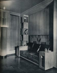 Furniture and interior of a private office. Designed by Joseph Sinel 1930