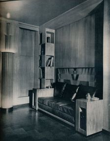Furniture and interior of a private office. Designed by Joseph Sinel 1930
