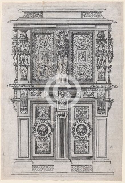 Furniture Design, 1530-85. Creator: Jacques Androuet Du Cerceau.