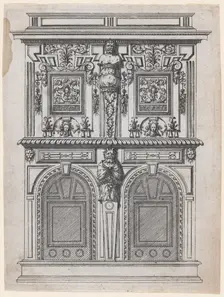 Furniture Design, 1530-85. Creator: Jacques Androuet Du Cerceau