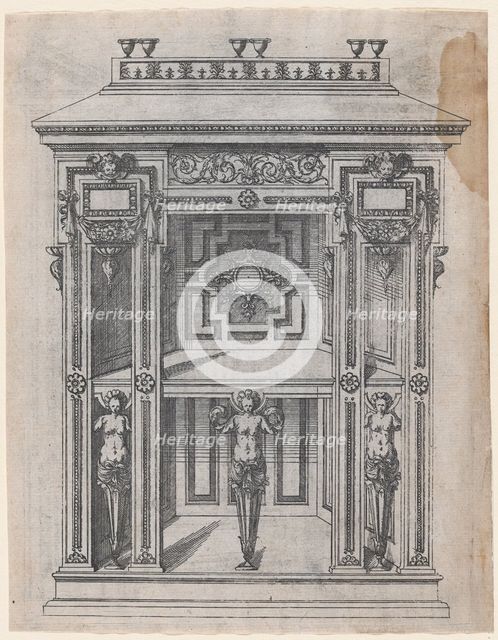Furniture Design, 1565-70. Creator: Jacques Androuet Du Cerceau.