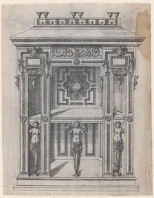 Furniture Design, 1565-70. Creator: Jacques Androuet Du Cerceau