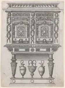Furniture Design, 1565-70. Creator: Jacques Androuet Du Cerceau