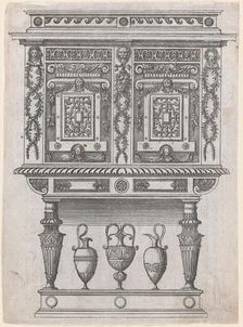 Furniture Design, 1565-70. Creator: Jacques Androuet Du Cerceau