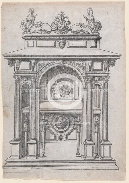 Furniture Design, 1565-70. Creator: Jacques Androuet Du Cerceau.