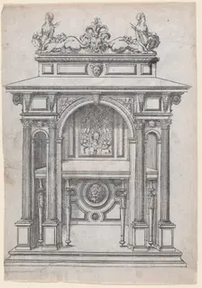 Furniture Design, 1565-70. Creator: Jacques Androuet Du Cerceau