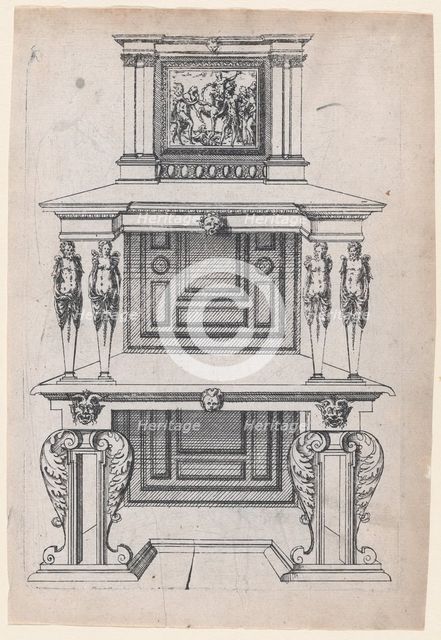 Furniture Design, 1565-70. Creator: Jacques Androuet Du Cerceau.