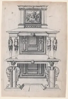 Furniture Design, 1565-70. Creator: Jacques Androuet Du Cerceau