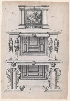 Furniture Design, 1565-70. Creator: Jacques Androuet Du Cerceau