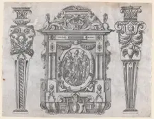 Furniture Design, 1565-70. Creator: Jacques Androuet Du Cerceau