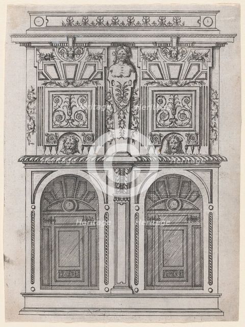 Furniture Design, 1565-70. Creator: Jacques Androuet Du Cerceau.
