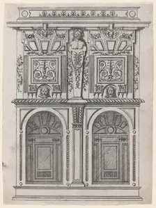 Furniture Design, 1565-70. Creator: Jacques Androuet Du Cerceau