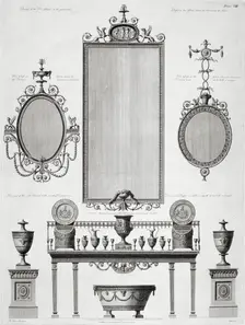 Furniture designs for Kenwood House, Hampstead, London, late 18th century