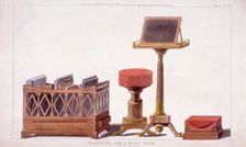 Furniture for a music room, 1815. Artist: Anon