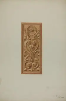 Furniture Panel, c. 1939. Creator: Albert Ryder