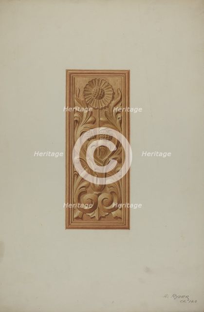 Furniture Panel, c. 1939. Creator: Albert Ryder.