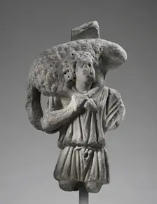 Furniture Support Shaped as a Good Shepherd, about A.D. 300. Creator: Unknown