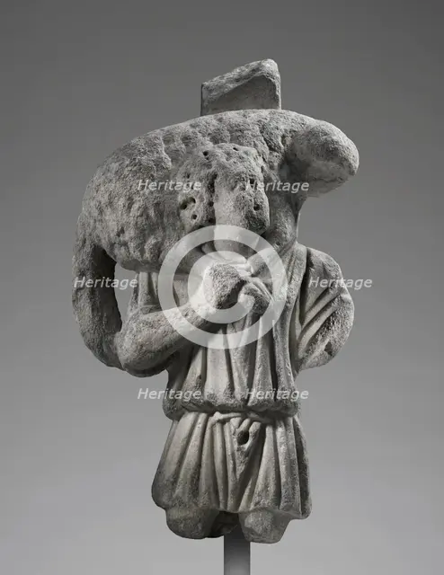 Furniture Support Shaped as a Good Shepherd, about A.D. 300. Creator: Unknown.
