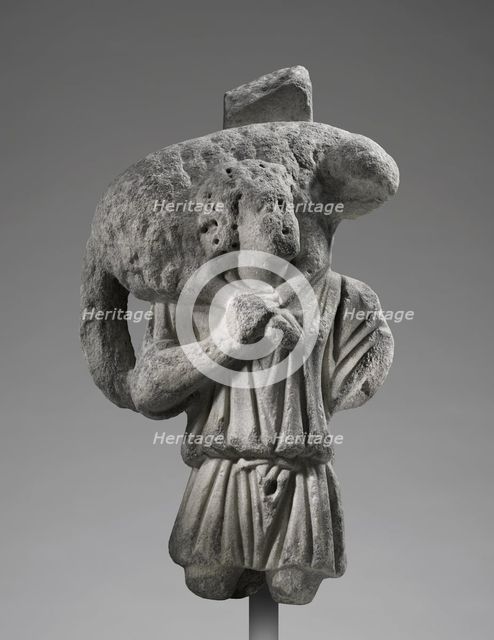 Furniture Support Shaped as a Good Shepherd, about A.D. 300. Creator: Unknown.