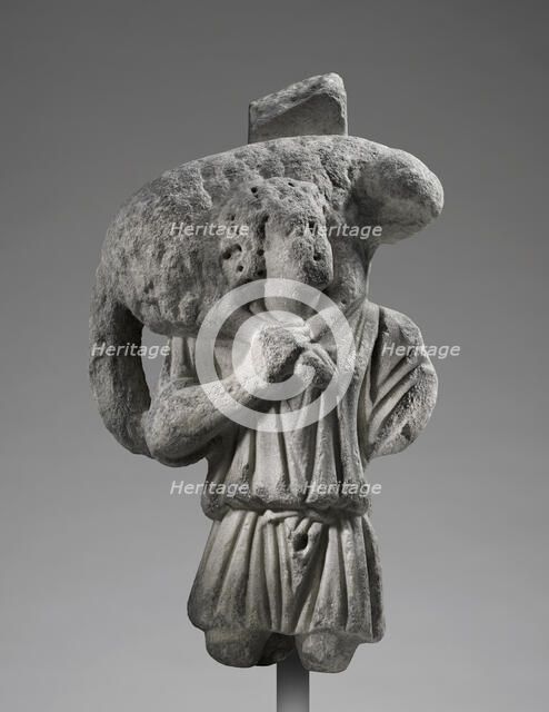 Furniture Support Shaped as a Good Shepherd, about A.D. 300. Creator: Unknown.