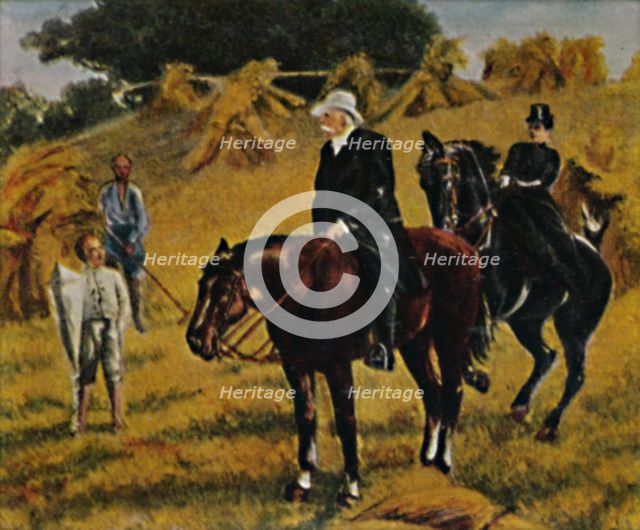 ''Fürst Bismarck 1815-1898 als Gutsherr. - Gemälde von Marz', 1934. Creator: Unknown.