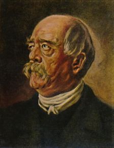 Fürst Bismarck 1815-1898. "der eiserne Kanzler" Gemälde von P. Krom 1934. Creator: Unknown