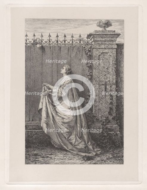 Furtive message (Messaggio furtivo), 1870-71. Creator: Luigi Crosio.
